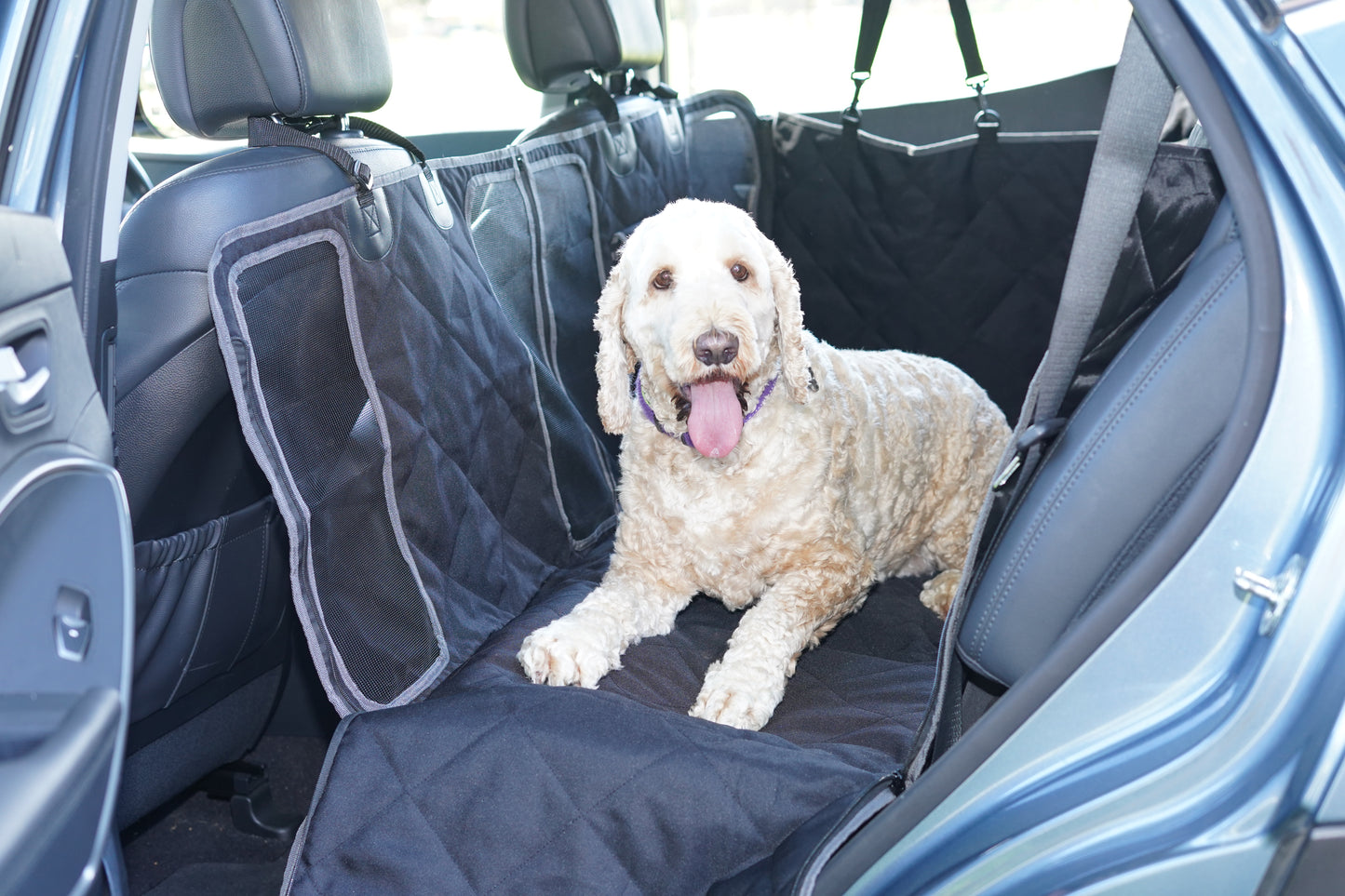 Perfect Dog Car Seat Cover with Mesh Windows and Thick Padding - Australia