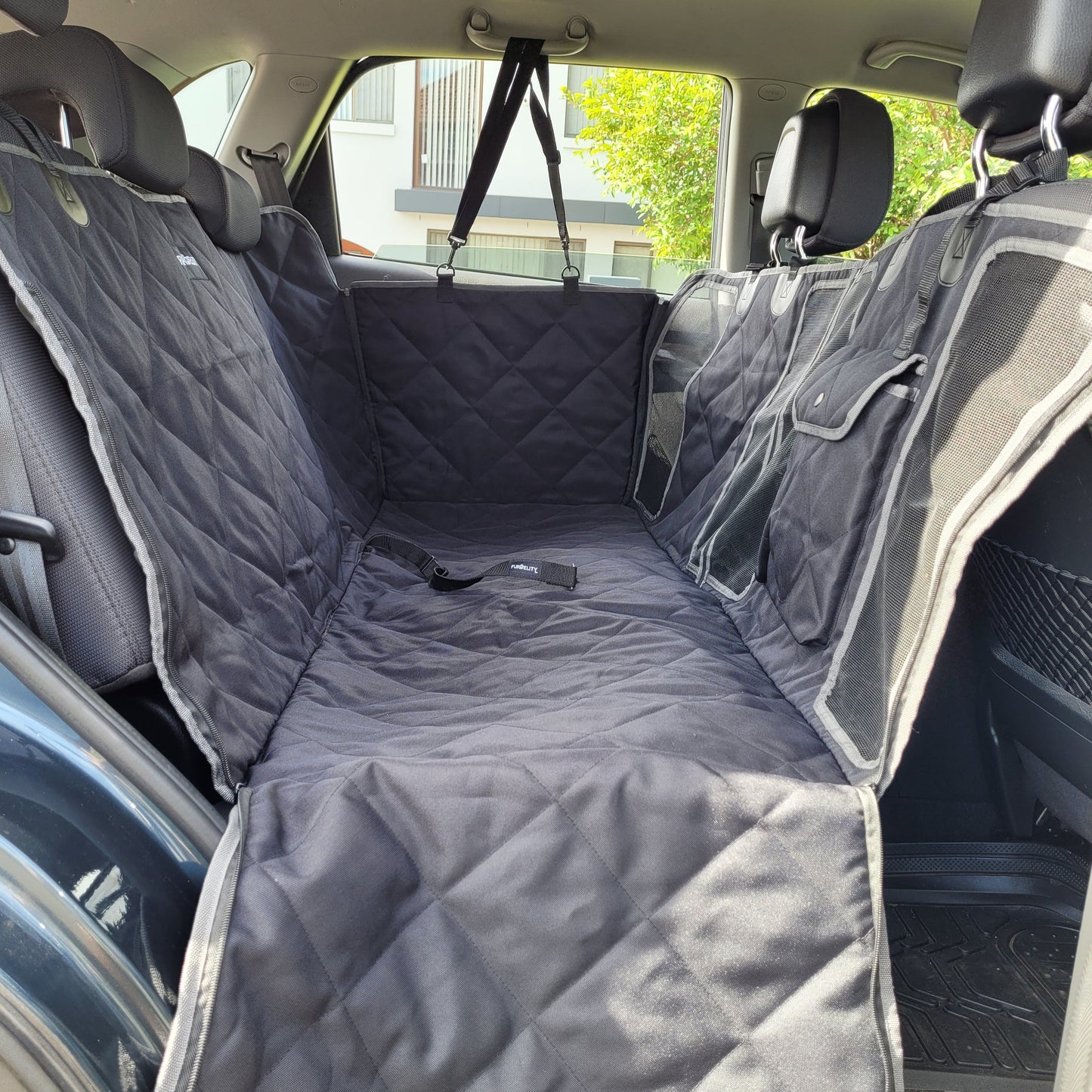 Perfect Dog Car Seat Cover with Mesh Windows and Thick Padding - Australia