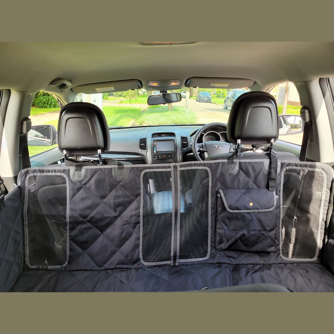 Perfect Dog Car Seat Cover with Mesh Windows and Thick Padding - Australia